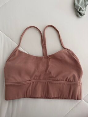 Lulu lemon Flo-Y sports bra in tan beige- size 6